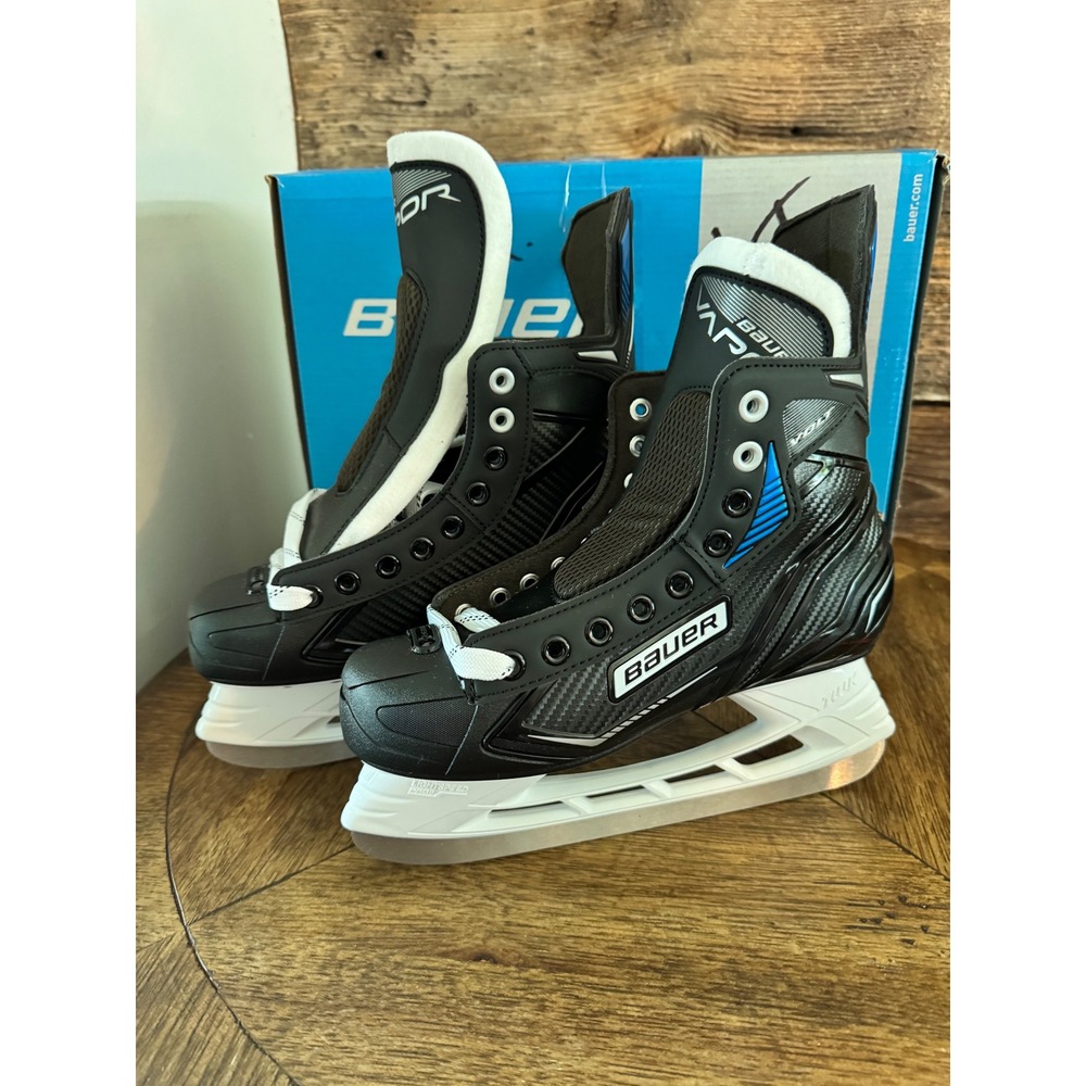 Bauer Vapor Volt Ice Hockey Skates Black Blue Size‎ 5.0 R Quickness Agility